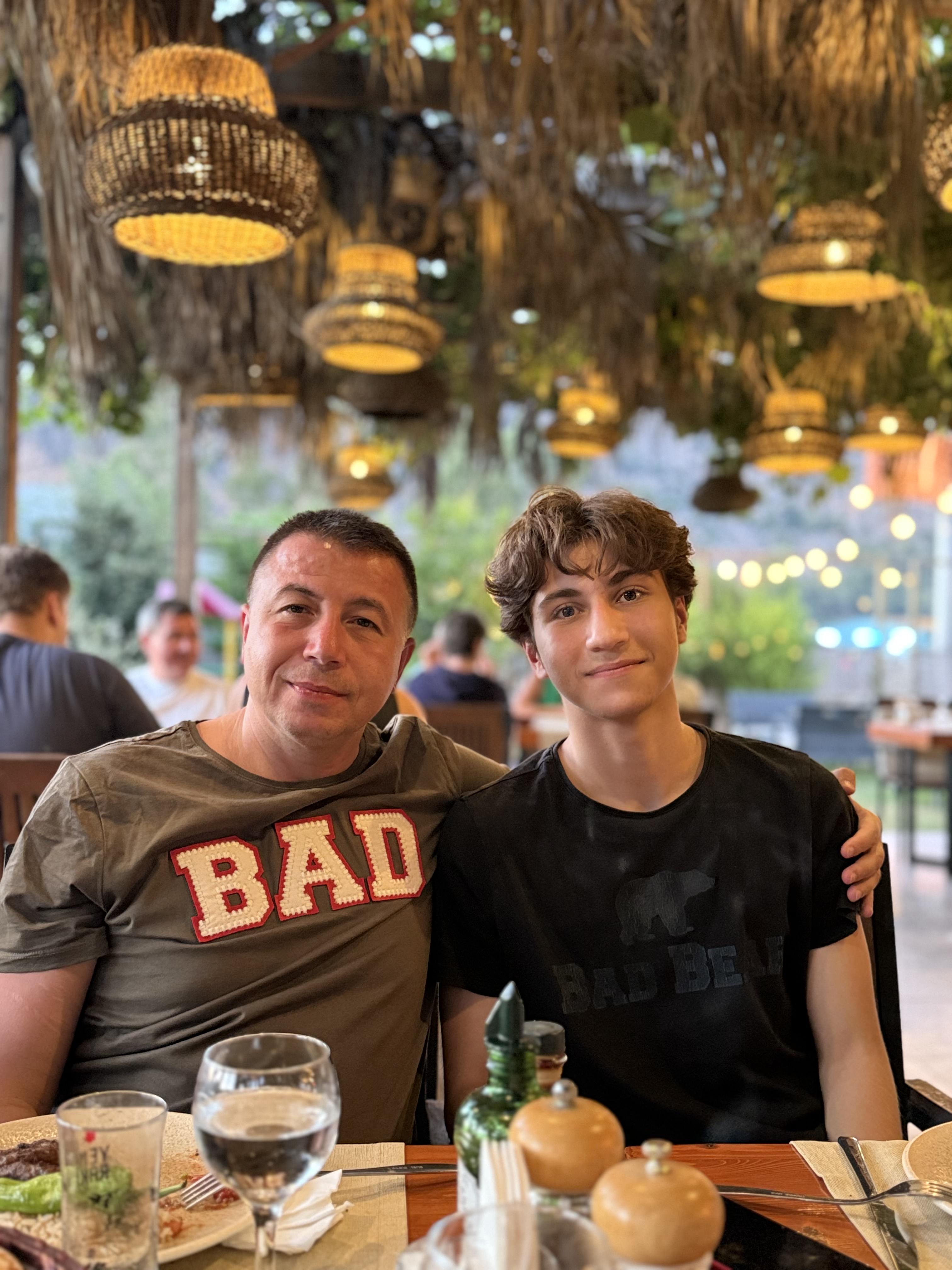 With my dad in Turkey