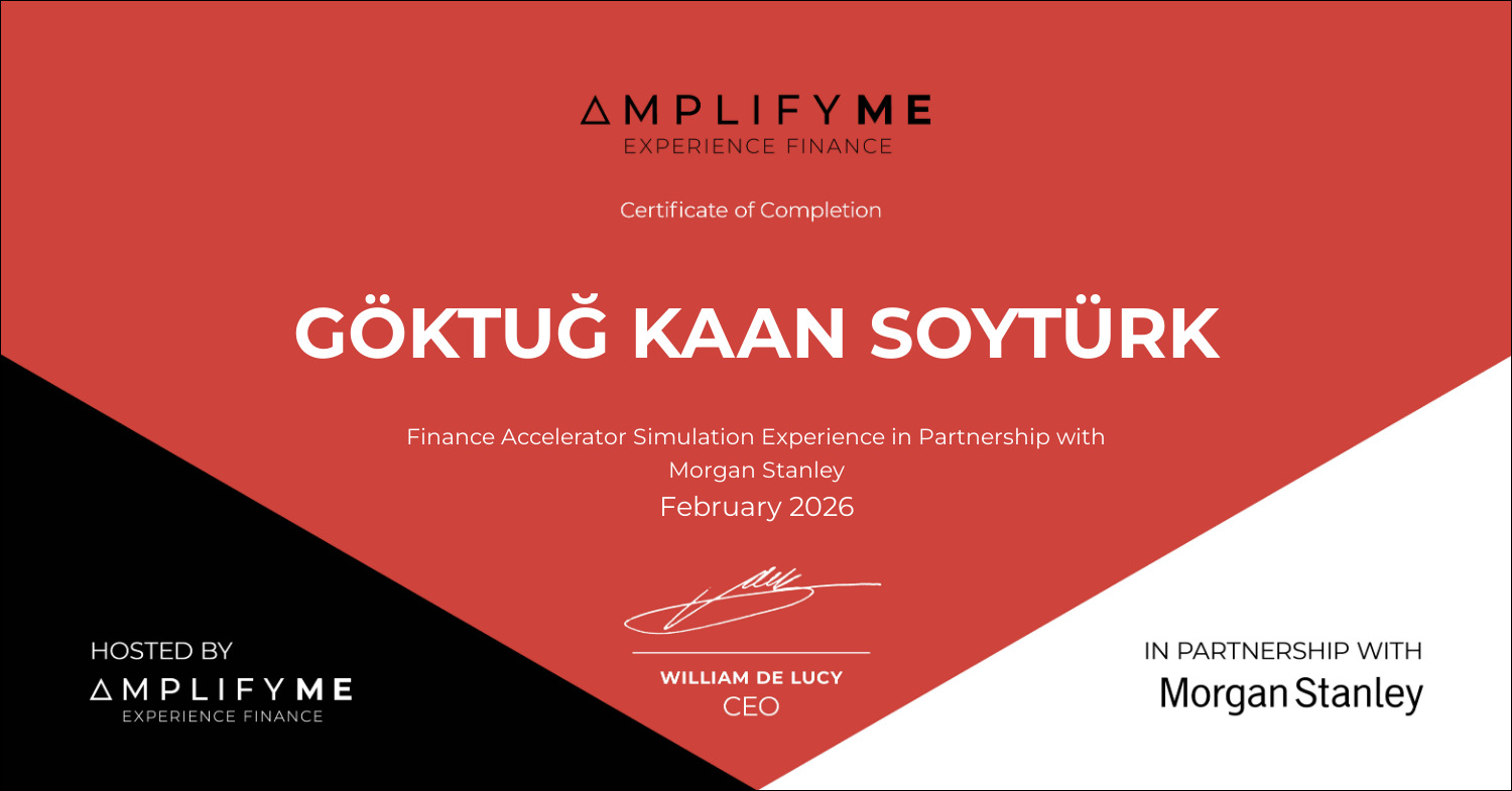 Finance Accelerator certificate