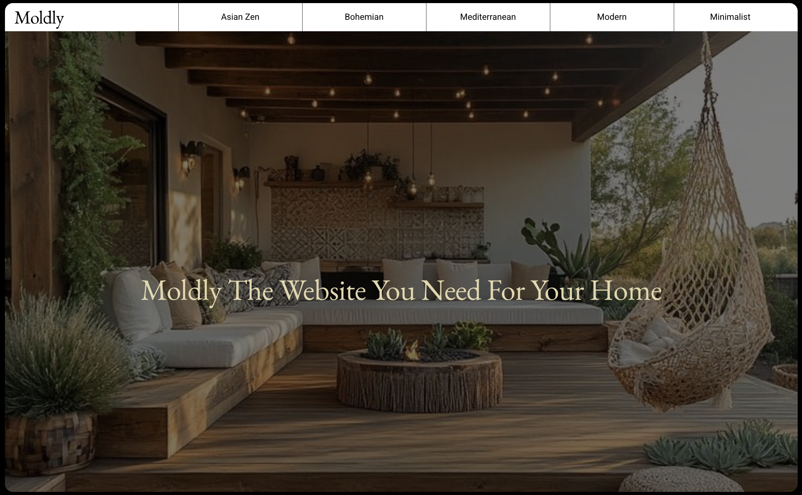 Moodly moodboard website cover