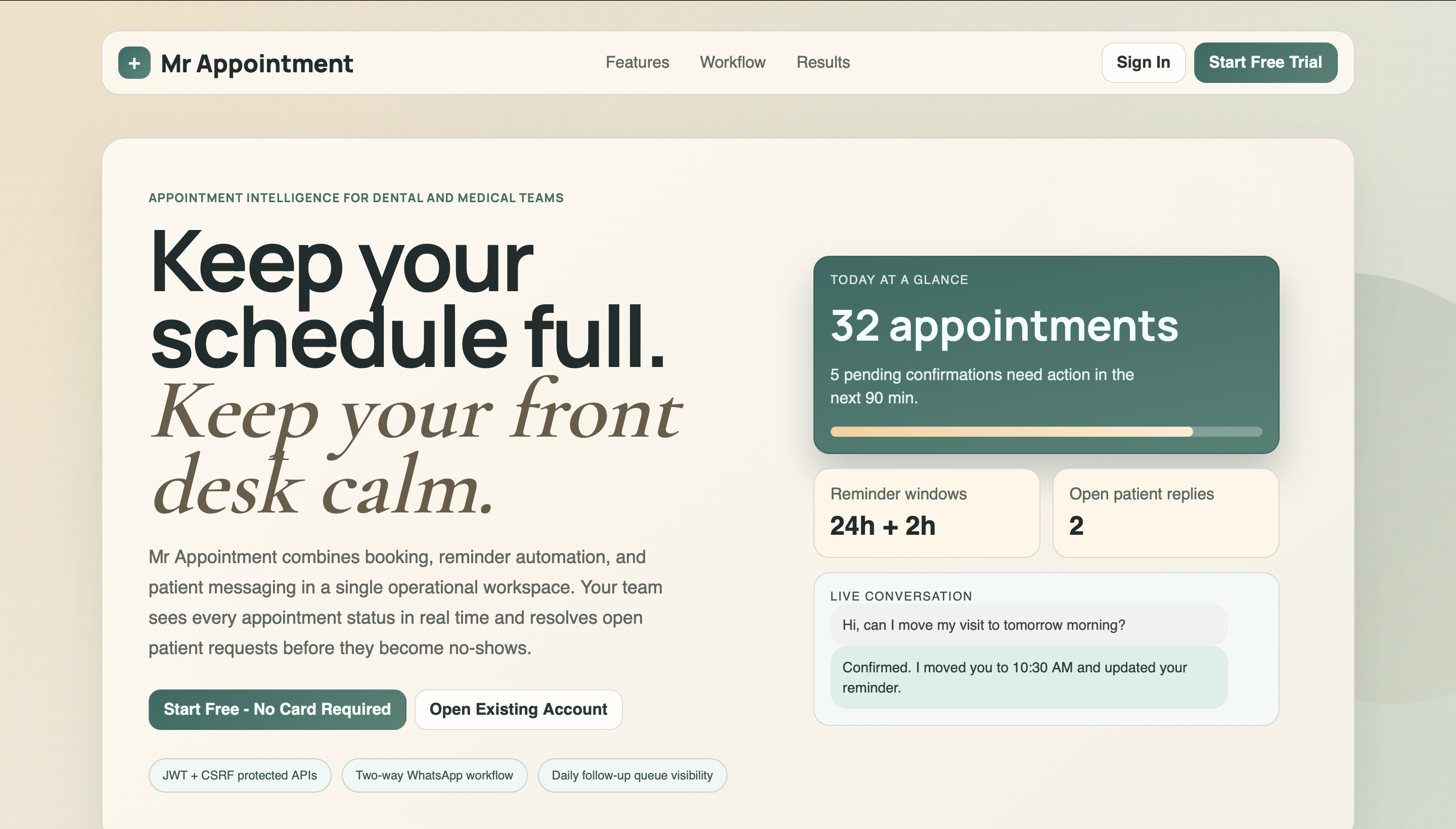 Mr Appointment cover